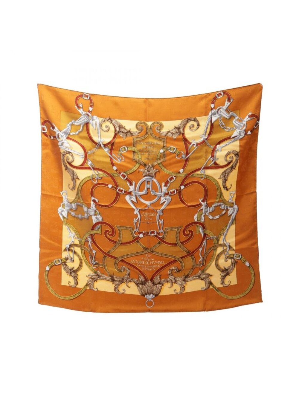 Hermes Scarf Carre 90 L'instruction du Roy Silk
